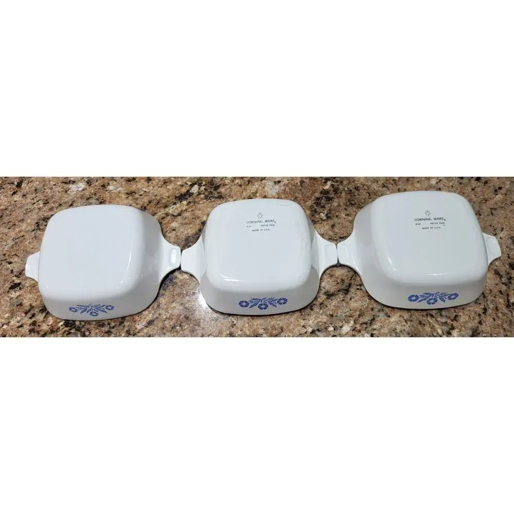 Corning Ware Blue Cornflower Petite Pans (Set Of 3)